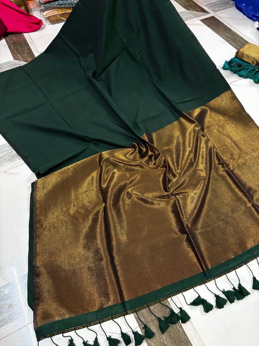 Buy MySilkLove Berry Maroon Handloom Cotton Silk Saree Online