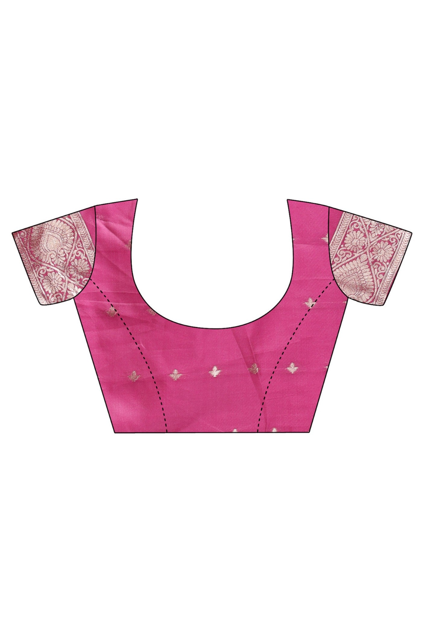 Buy MySilkLove Lotus Pink and White Linen Cotton Saree Online