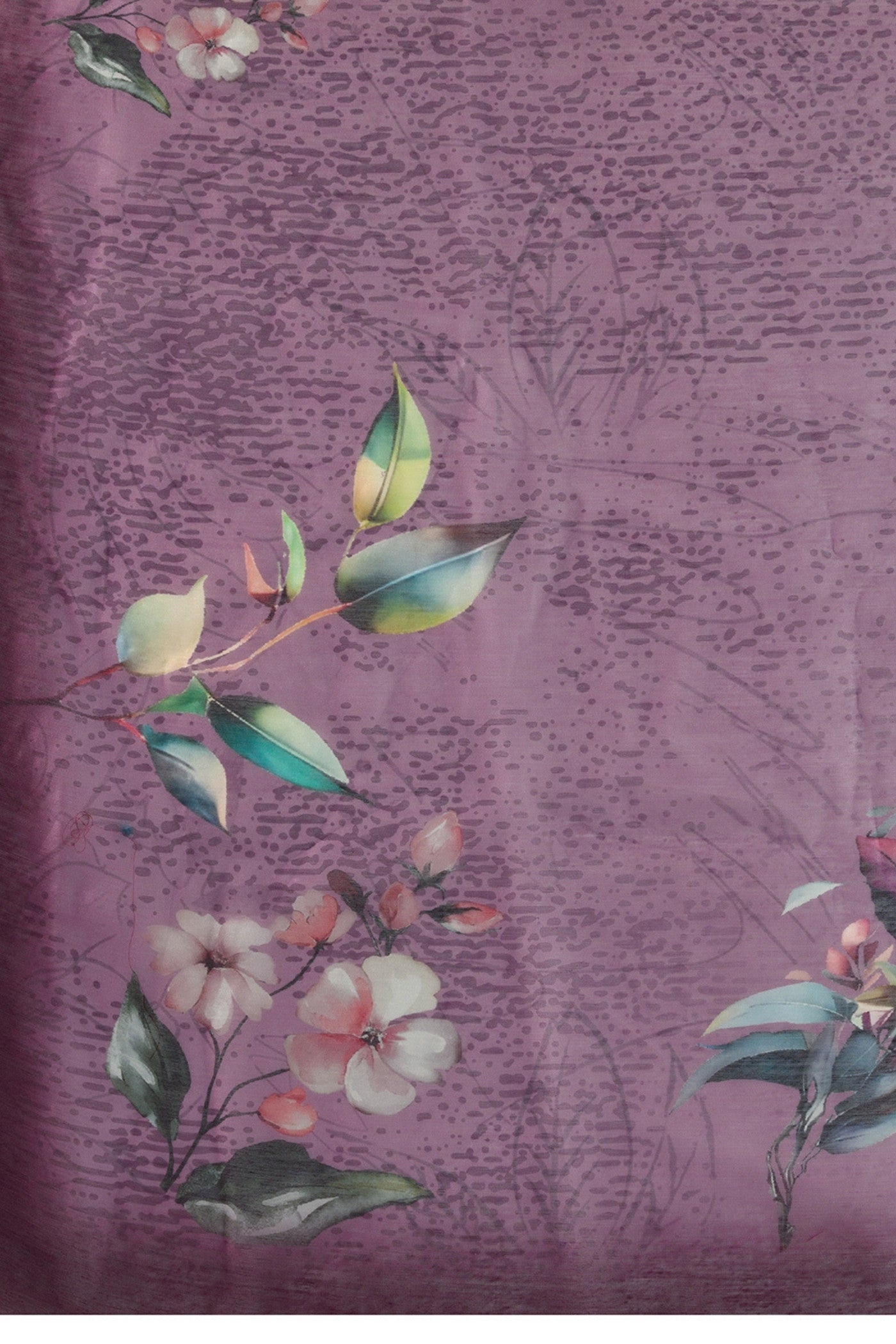 Buy MySilkLove Mardi Gras Purple Digital Printed Saree Online