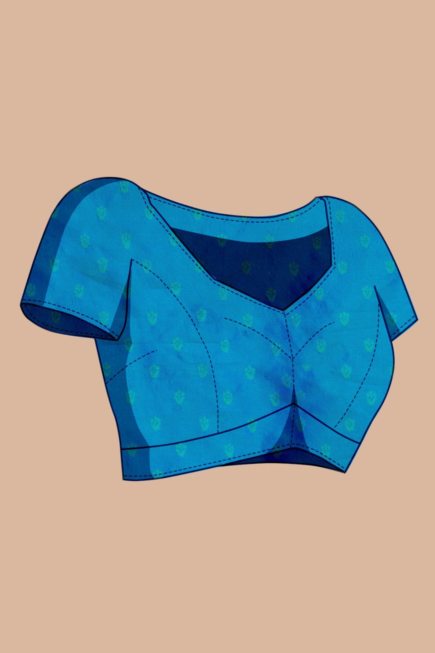 Buy MySilkLove Smalt Blue Banarasi Soft Silk Saree Online