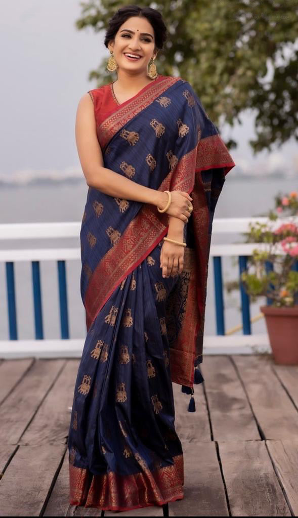 Buy Aboli Saree In Blue by Designer FIVE POINT FIVE Online at Ogaan.com