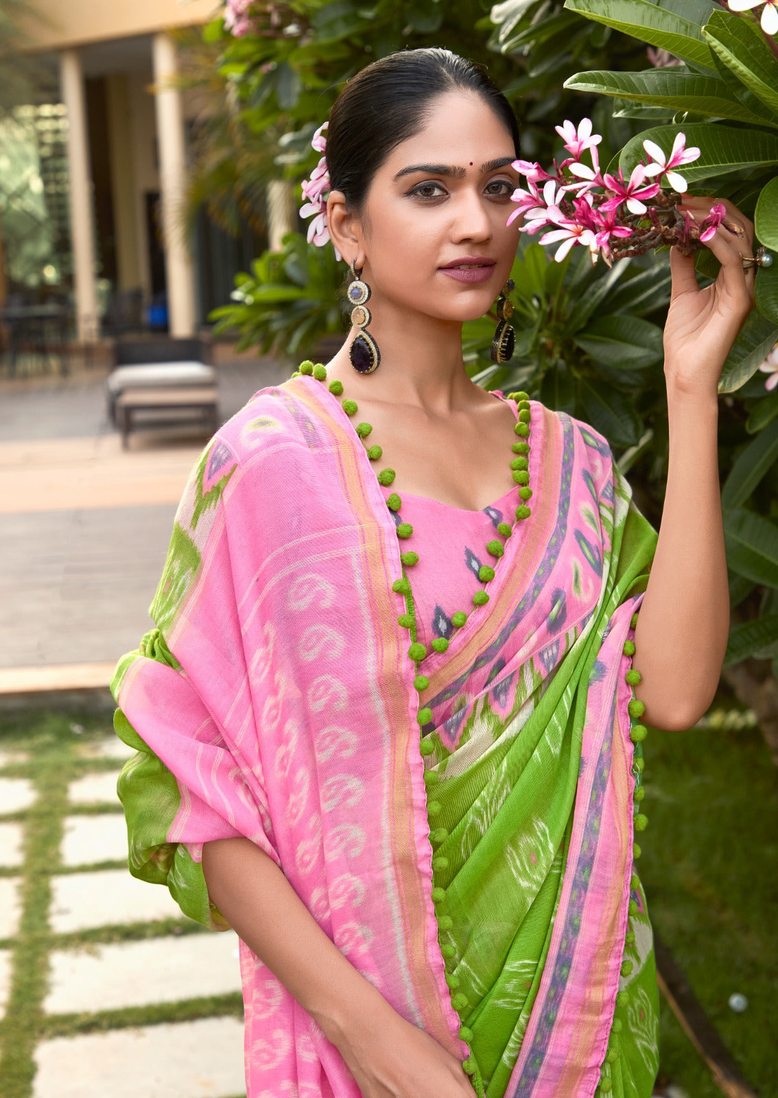 Buy Granny Smith Apple Green Mul Mul Cotton Saree Online - MySilkLove Buy Granny Smith Apple Green Mul Mul Cotton Saree Online - MySilkLove