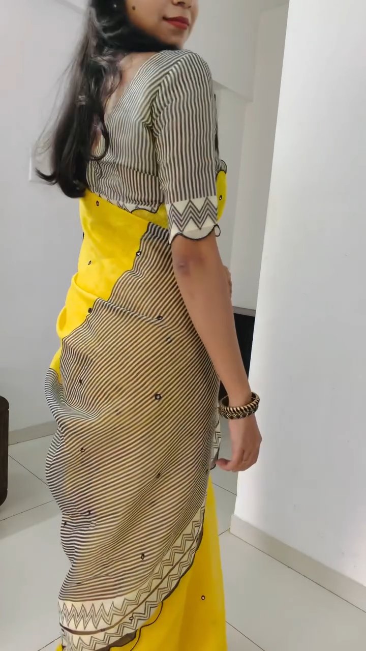 MySilkLove Rustic Yellow Linen Cotton Digital Printed Saree