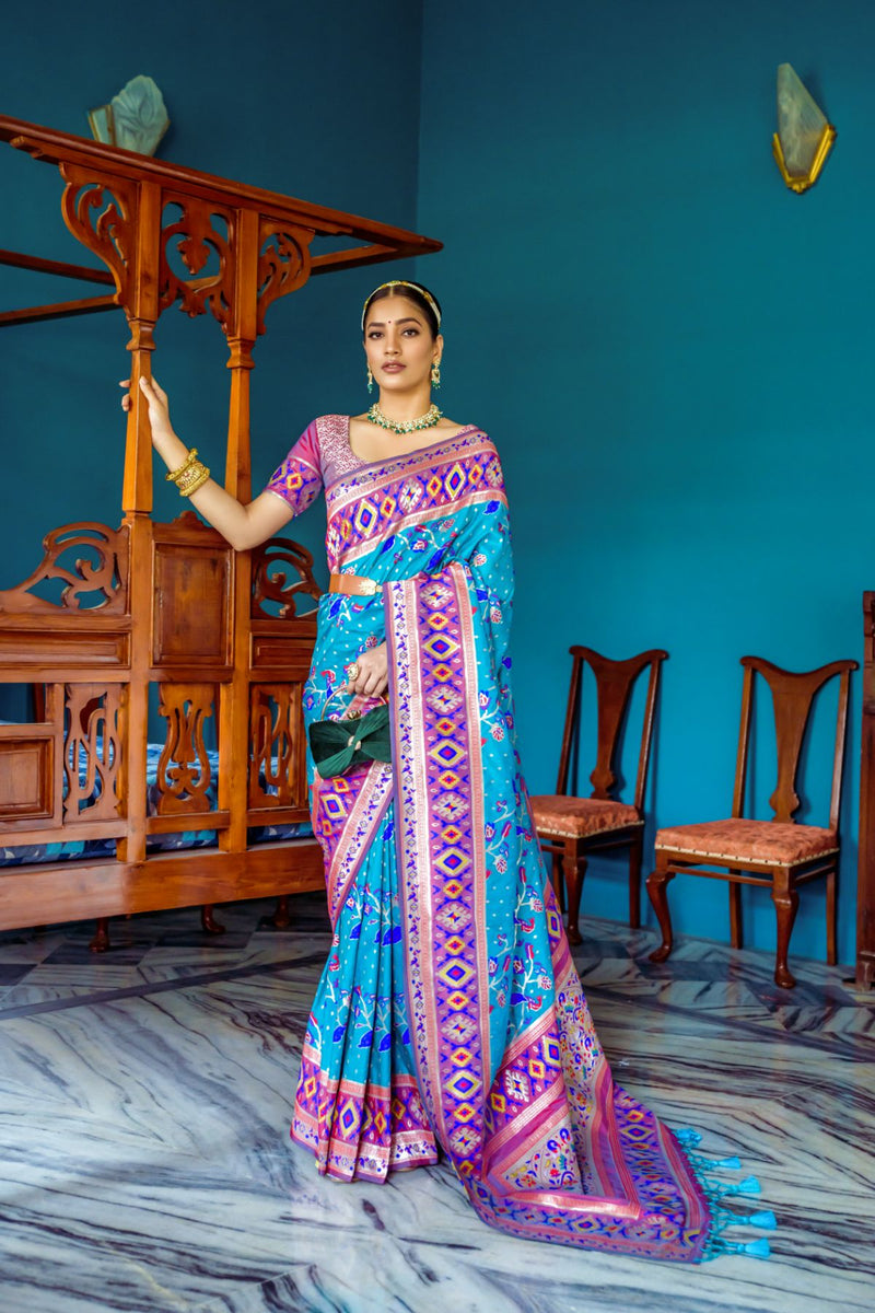 Gajji Silk Digital Pichwai Print Fusion Bandhani Saree In Green Color –  Sankalp The Bandhej Shoppe