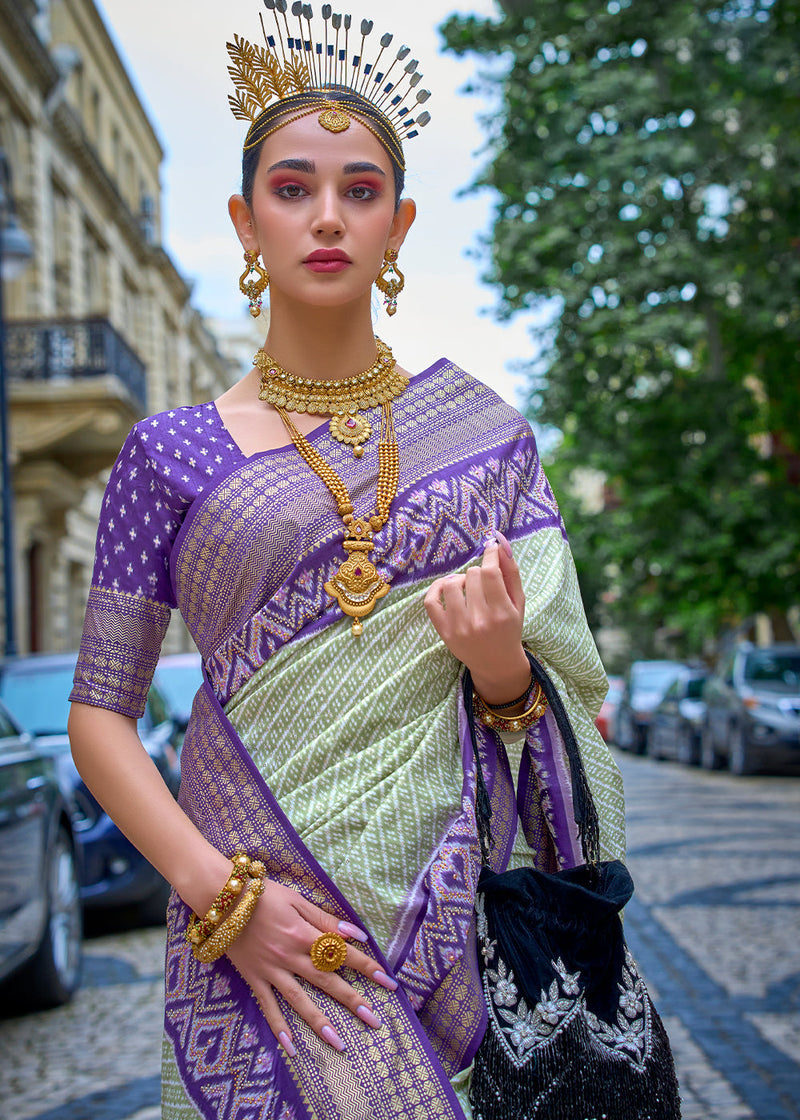 Purple And Violet Sarees | Light Purple Color Silk Saris Online