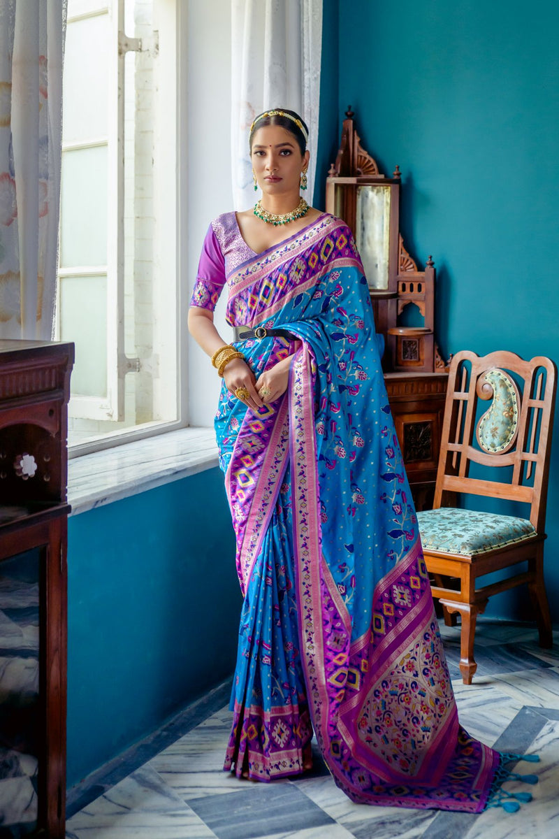 Maroon Tissue Paithani Fusion Silk Saree- Odisha Handloom Sarees,Sambalpuri  Silk saree | BigRayn.com