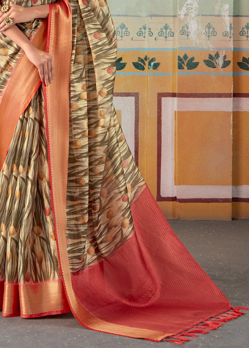 Enchanting Pink Kanjivaram Silk Saree With Splendorous Blouse Piece –  LajreeDesigner