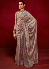 Spicy Mix Maroon Woven Tussar Silk Saree