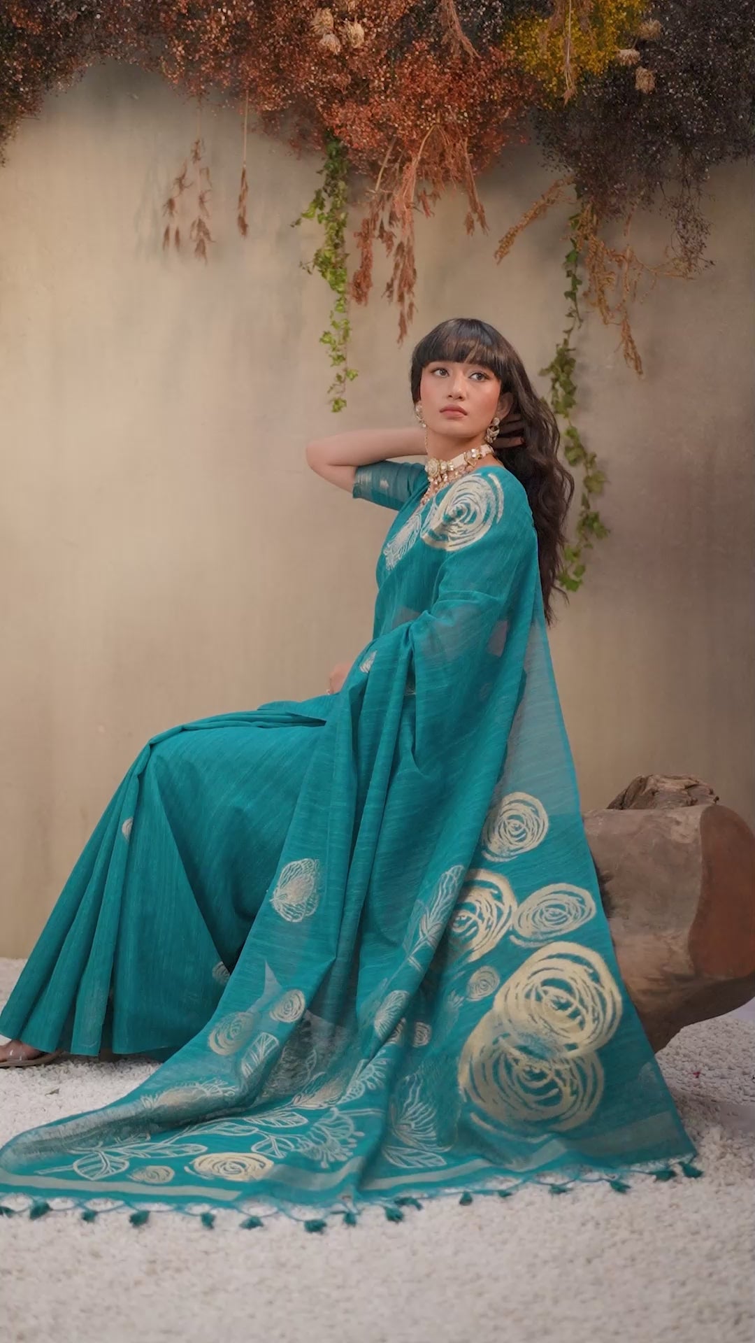 Buy MySilkLove Periwinkle Blue Munga Handloom Cotton Saree Online