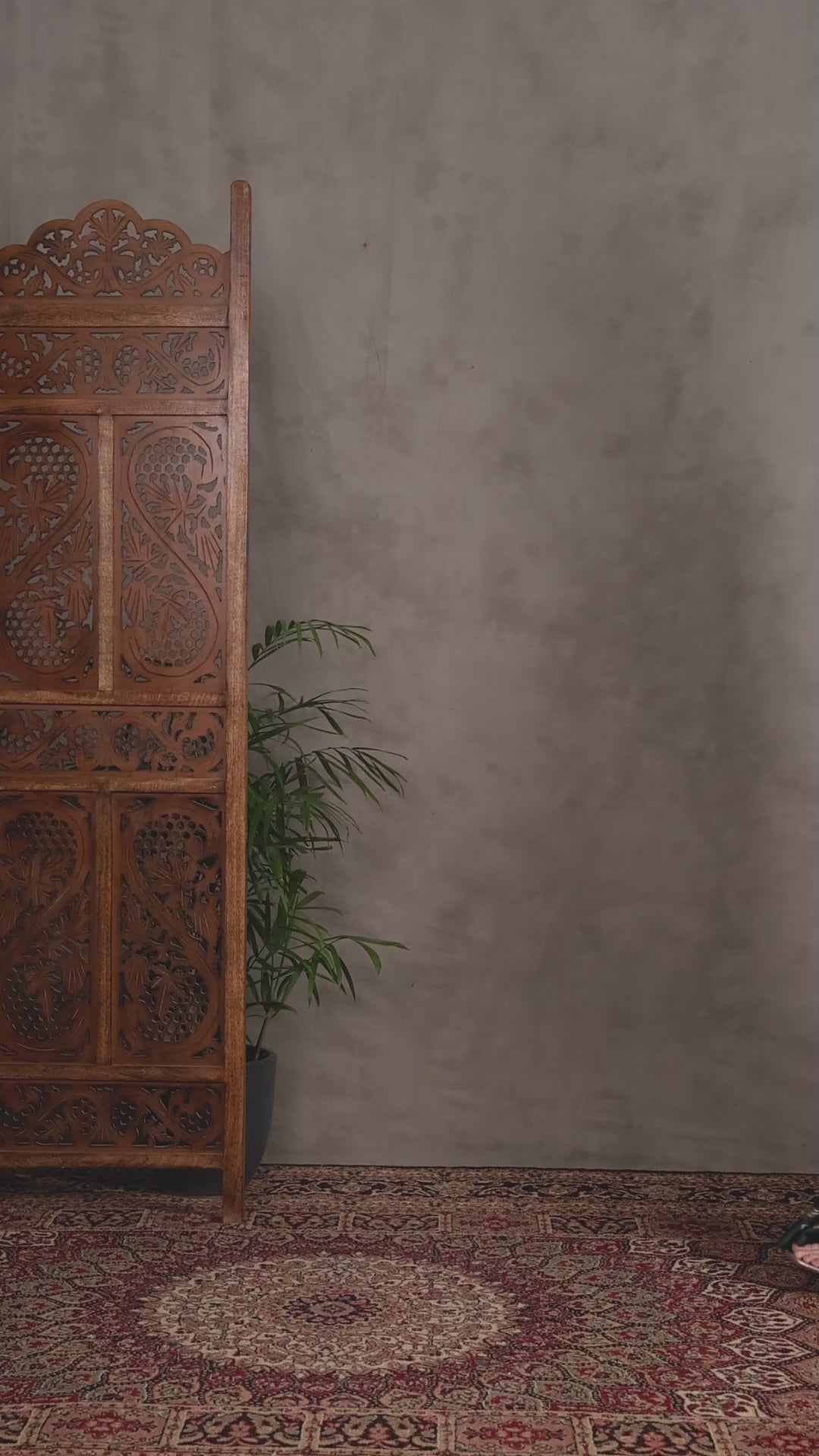 Buy MySilkLove Fire Red and Green Ajrakh Printed Satin Crepe Silk Saree Online