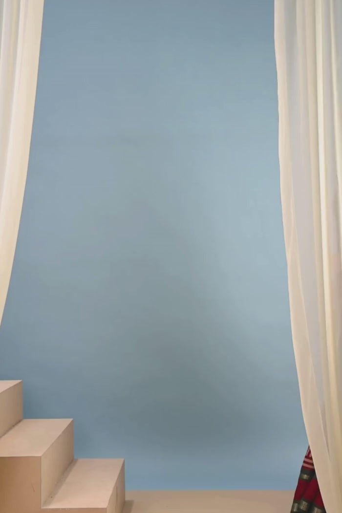 Buy MySilkLove Auburn Maroon Woven Cotton Saree Online