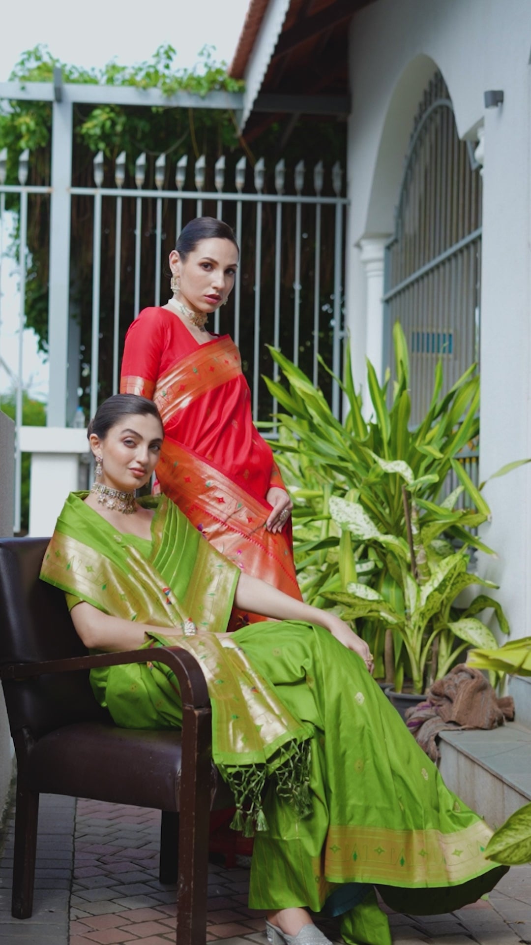 Buy MySilkLove Peacock Green Woven Paithani Saree Online