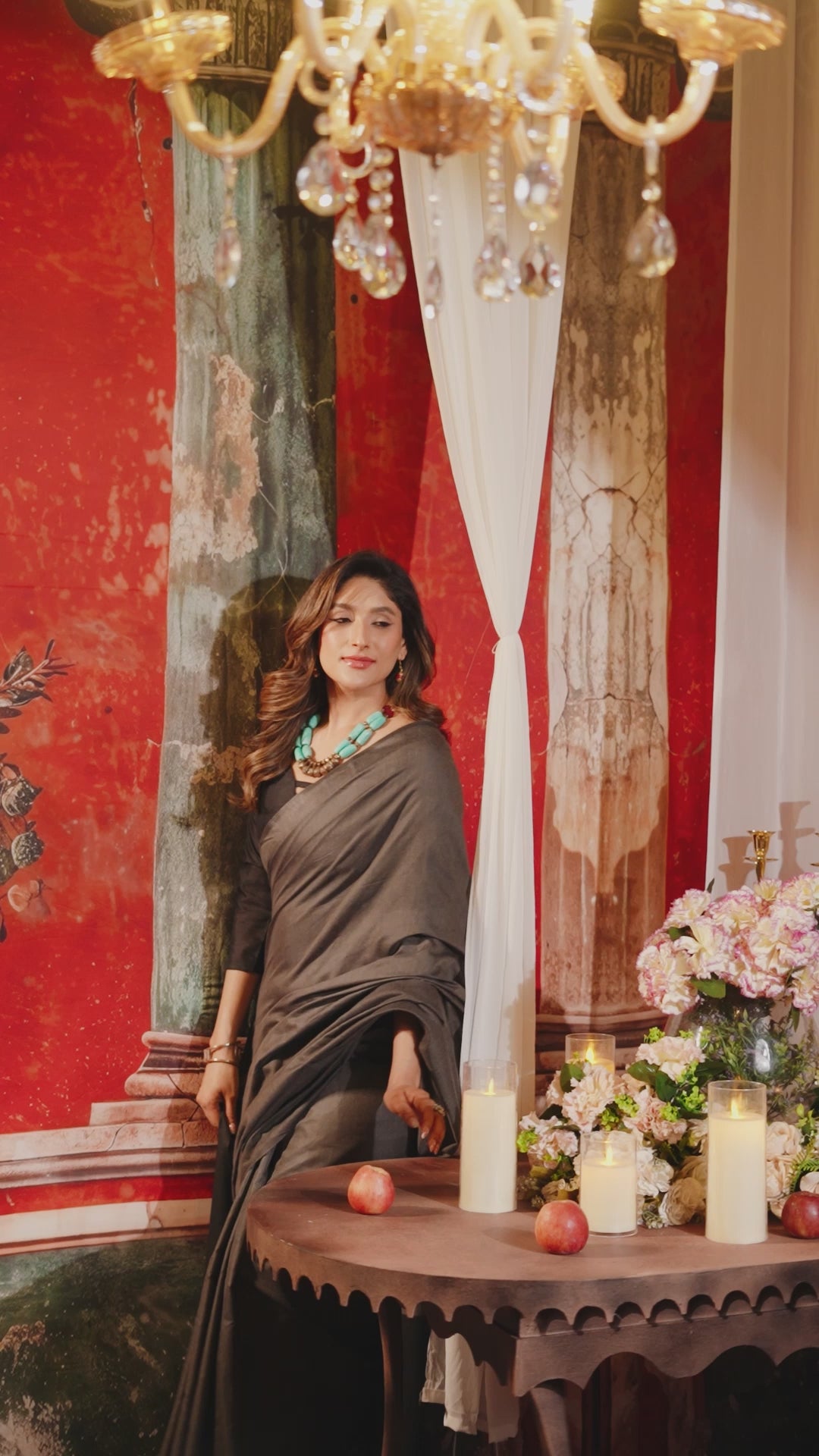 Buy MySilkLove Battleship Grey Handloom Mul Mul Cotton Saree Online