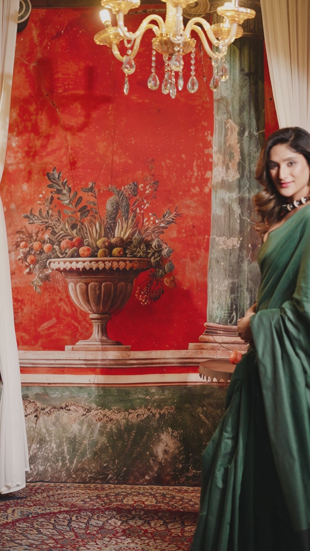 Buy MySilkLove Lizard Green Handloom Mul Mul Cotton Saree Online