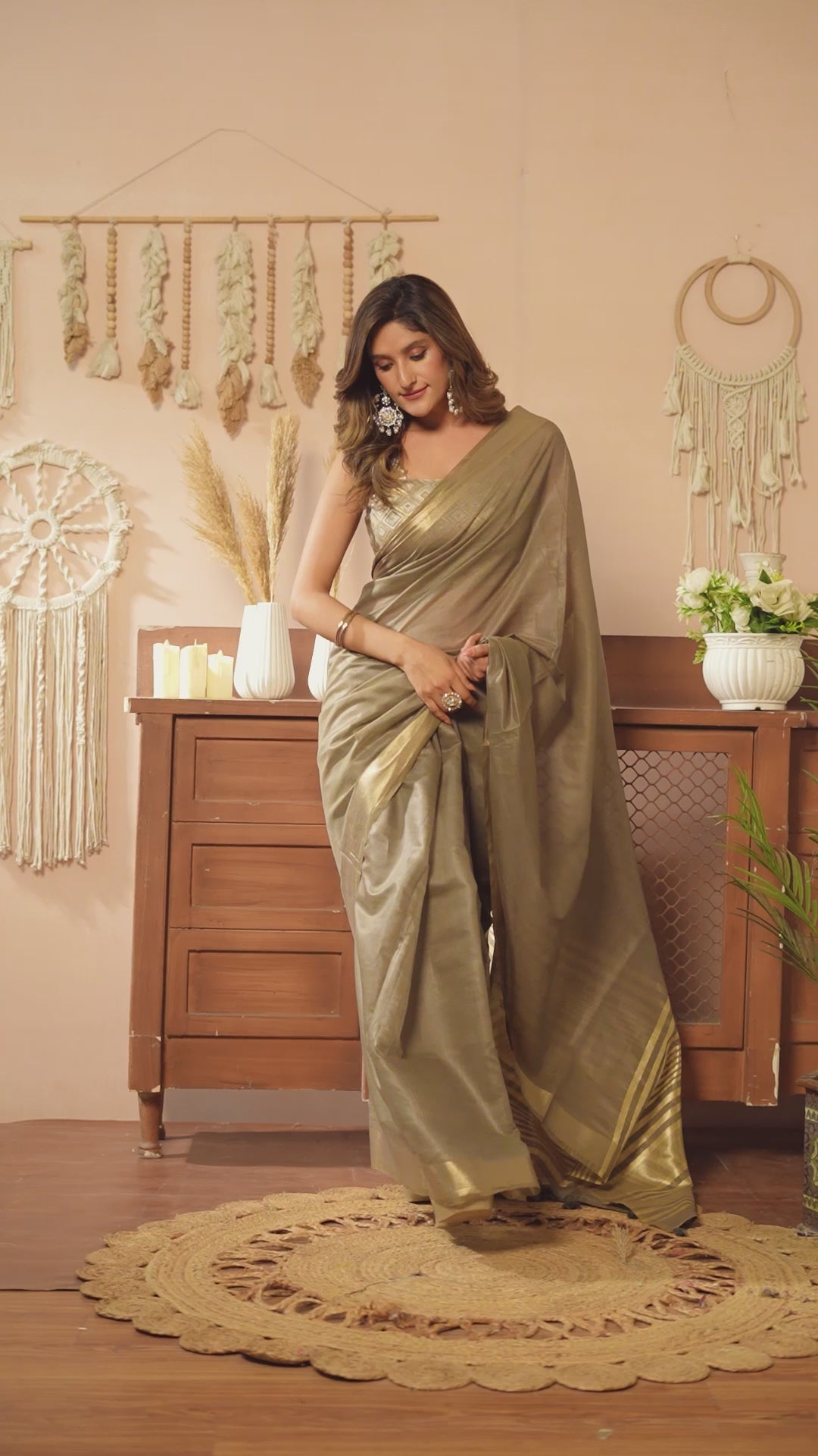 Buy MySilkLove Arsenic Grey Handloom Cotton Saree Online