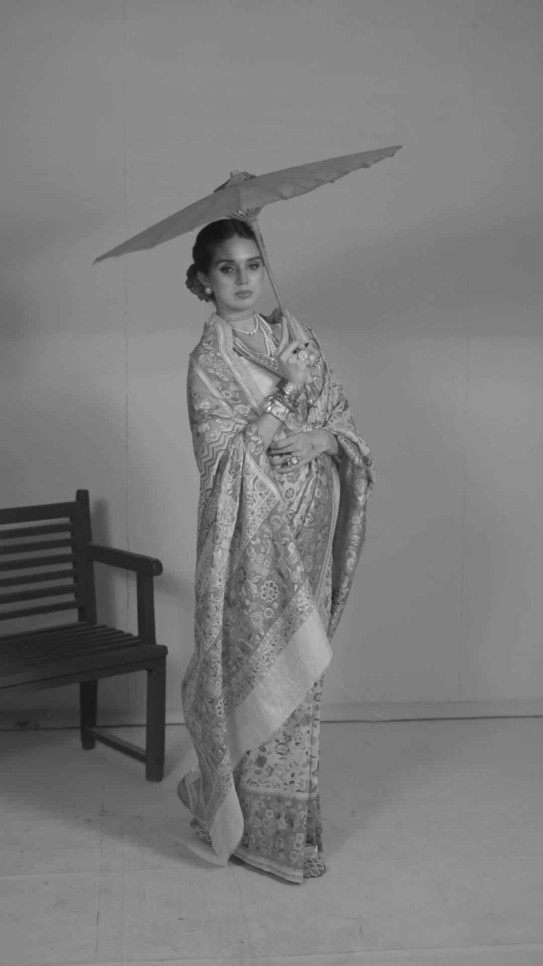 Buy MySilkLove Pastel Cream Kashmiri Handloom Jamewar Saree Online