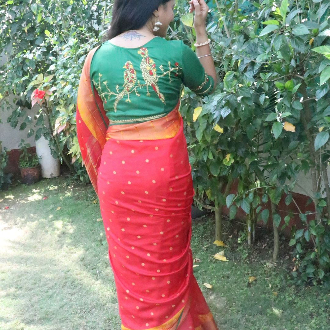Buy MySilkLove Mocca Maroon Paithani Saree Online