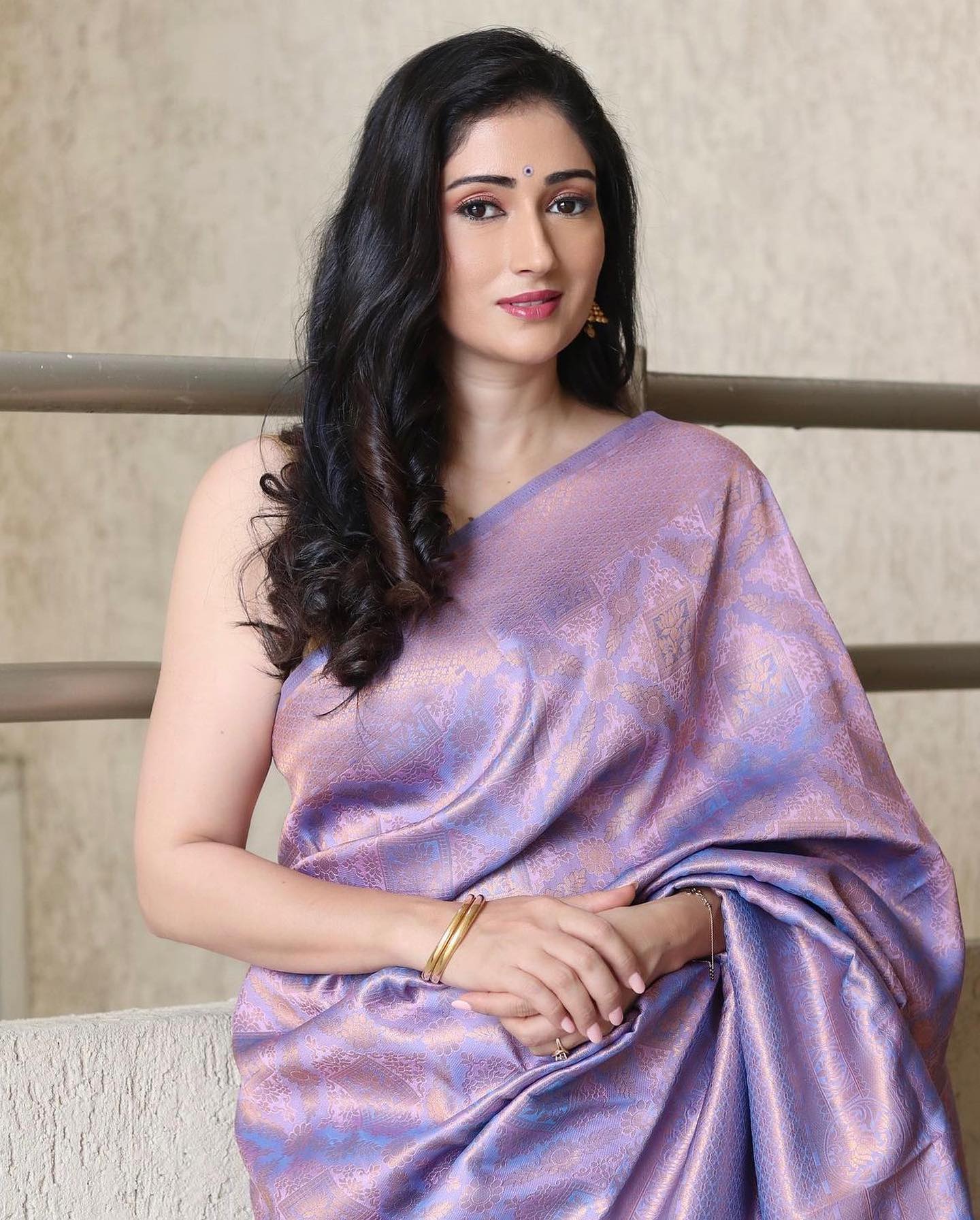 Buy MySilkLove Kimberly Purple Kanjivaram Woven Silk Saree Online