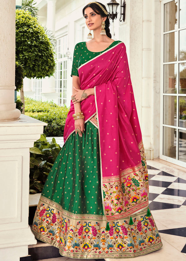 Designer Banarasi SIlk Fabric Lehenga Choli With Weaving Banarasi SIlk  Dupatta