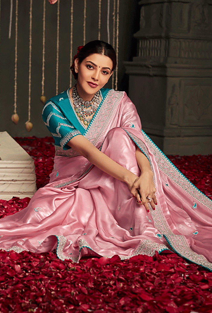 MySilkLove Beauty Bush Pink Zari Woven Designer Banarasi Saree