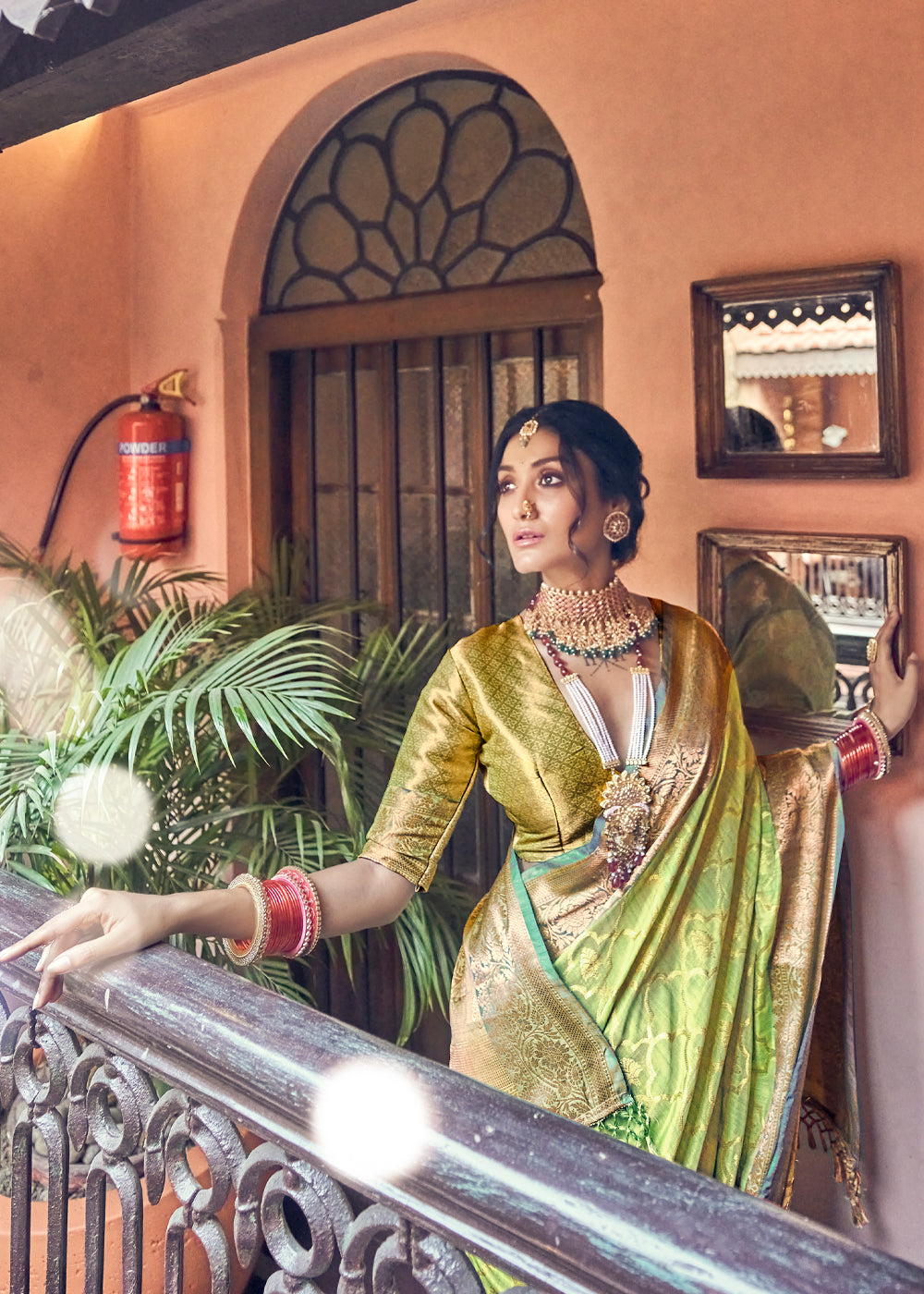 MySilkLove Sandwisp Green Woven Banarasi Silk Saree