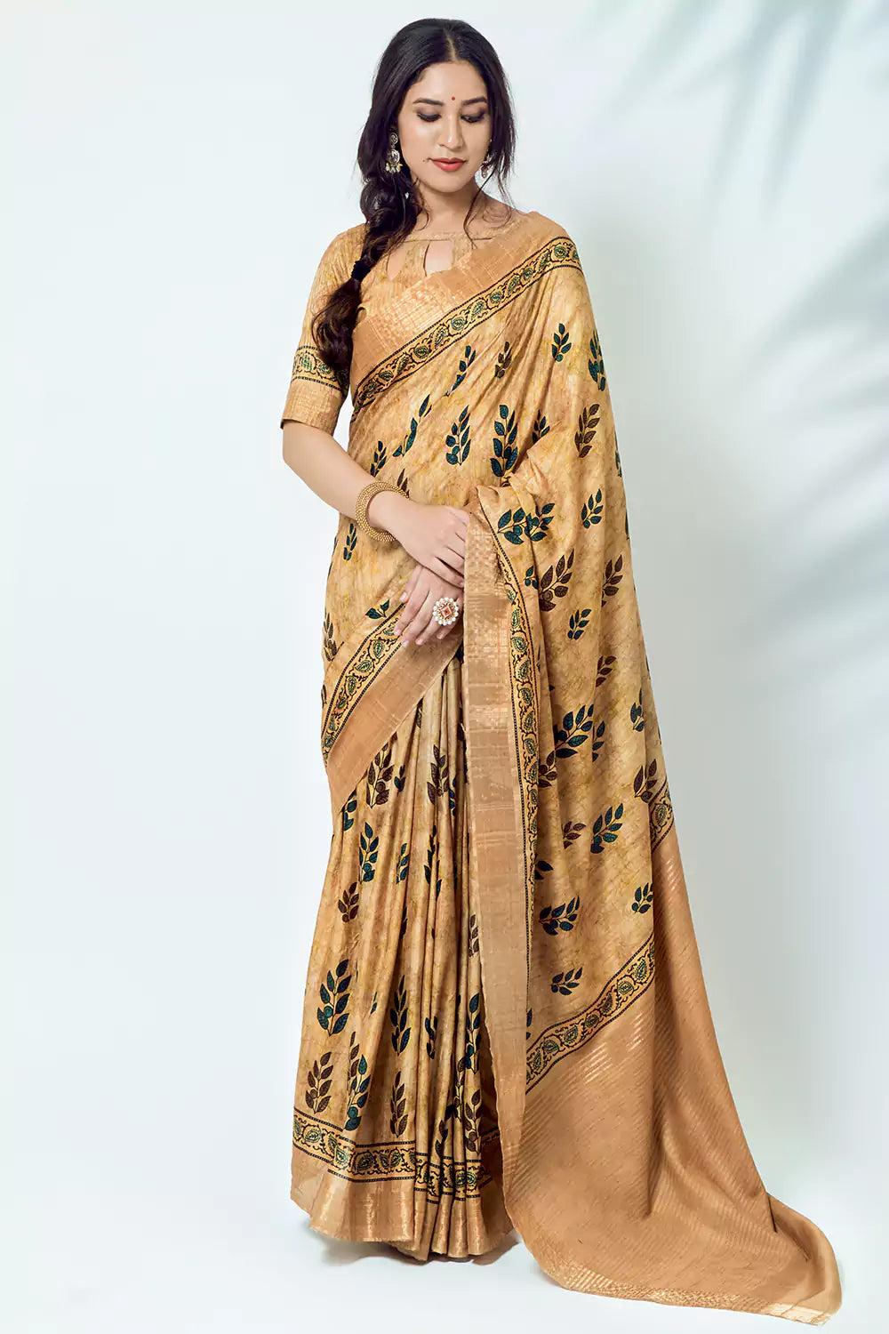 Buy MySilkLove Dandelion Yellow Soft Kotha Silk Saree Online