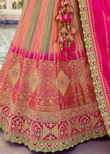 Cabaret Pink Banarasi Silk Lehenga Choli