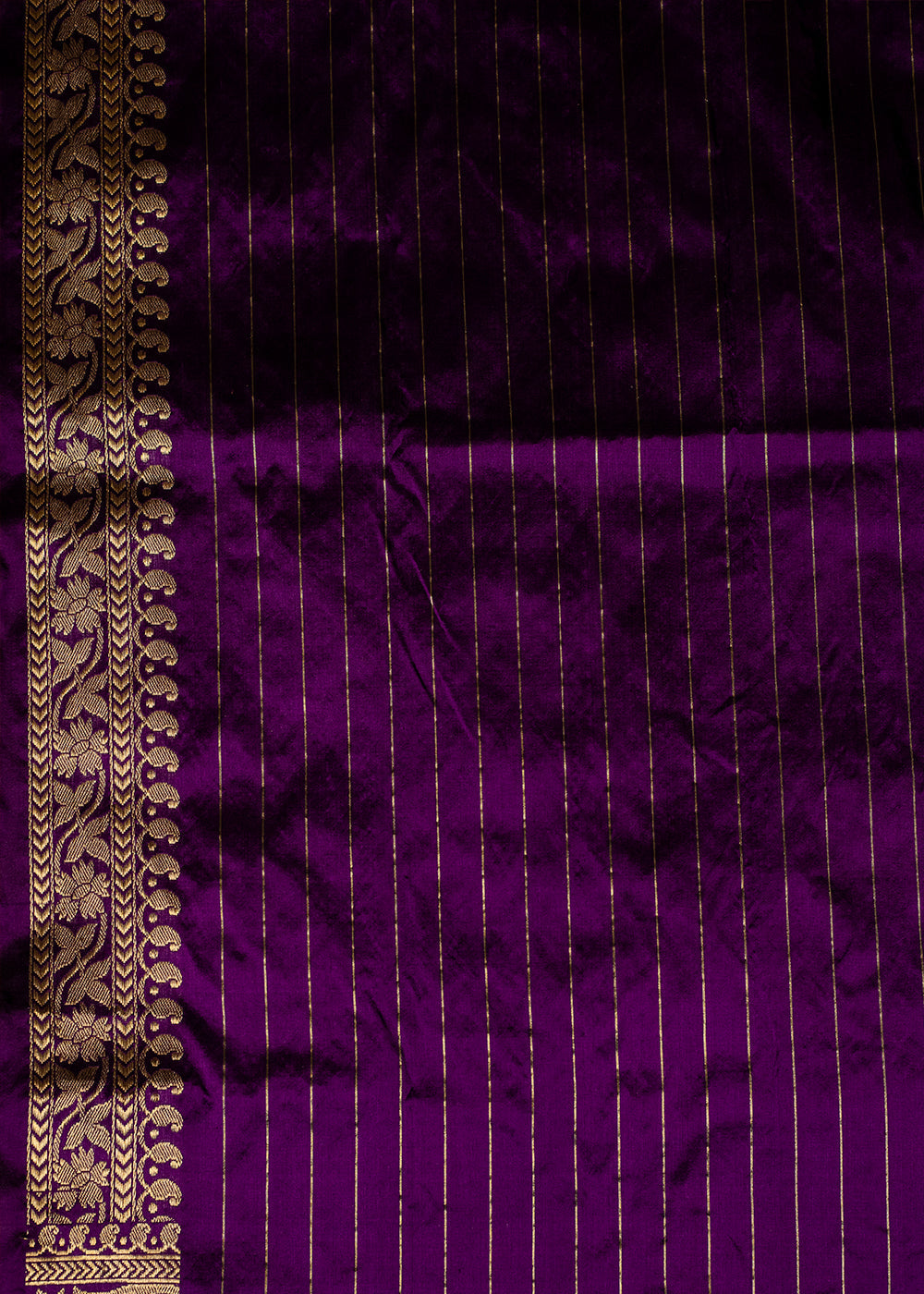 Buy MySilkLove Seance Purple Hand Woven Katan Pure Silk Saree Online