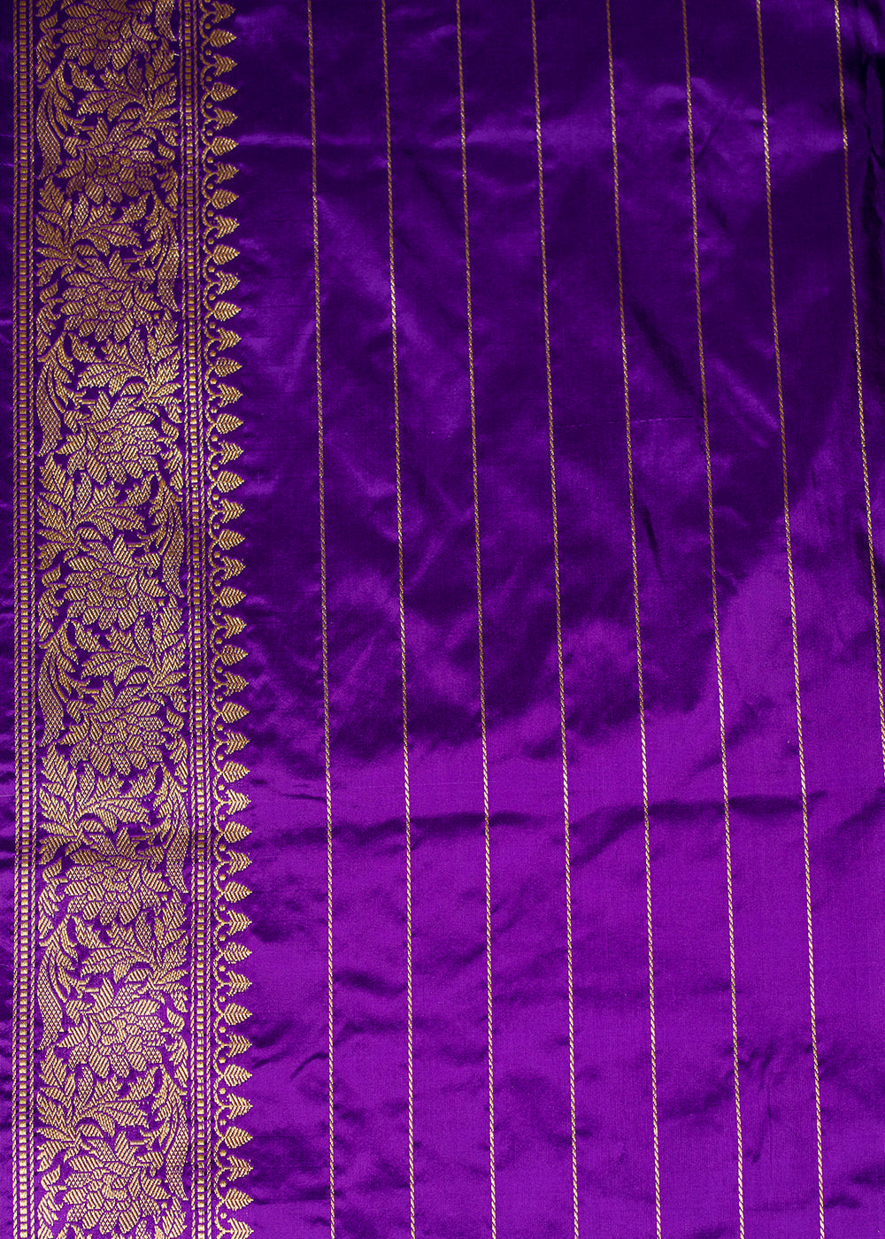 Buy MySilkLove Grape Blue Hand Woven Katan Pure Silk Saree Online