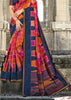 Buy MySilkLove Rodeo Dust Multicolor Gadhwal Silk Saree Online