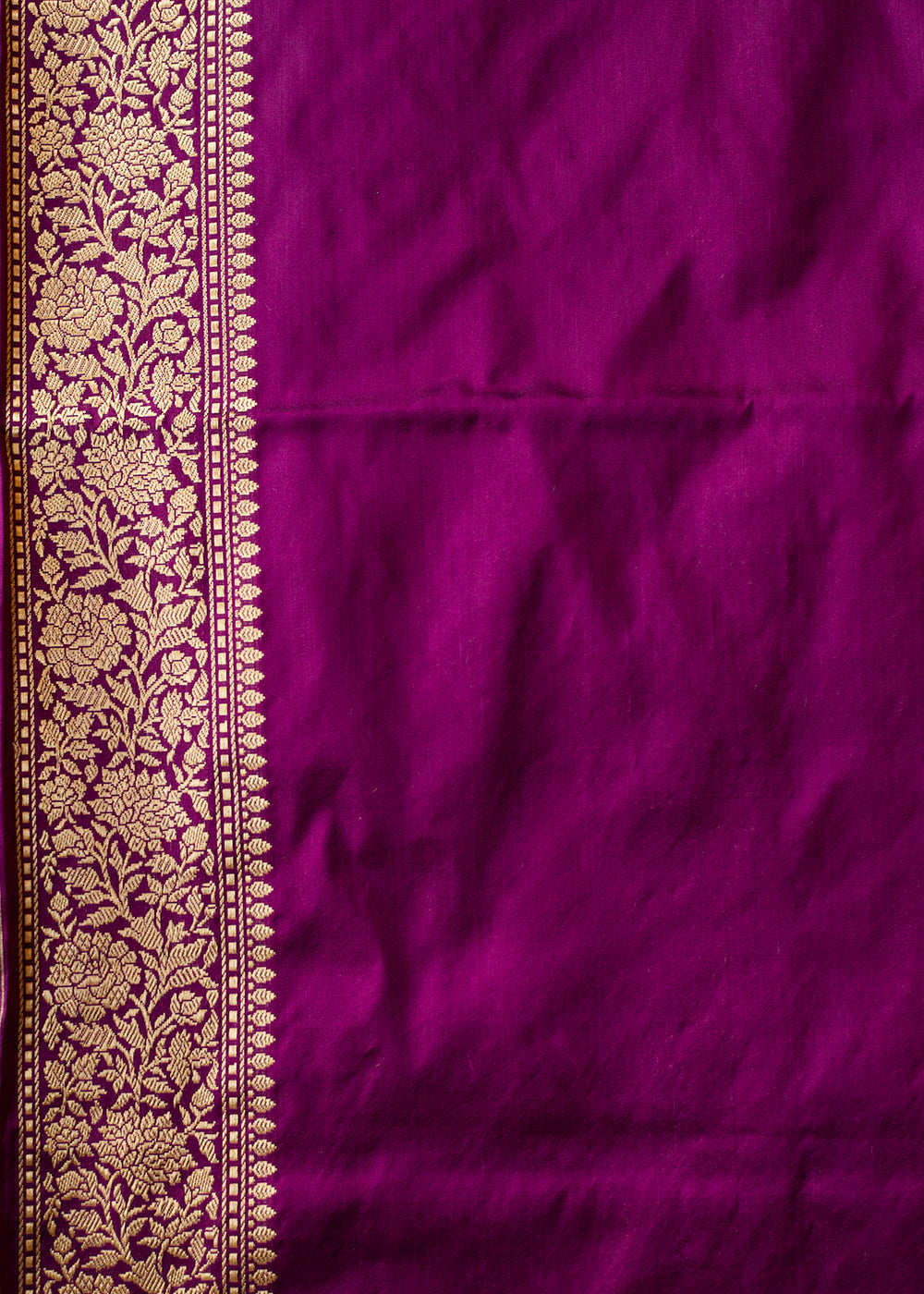 Buy MySilkLove Royal Purple Hand Woven Katan Pure Silk Saree Online