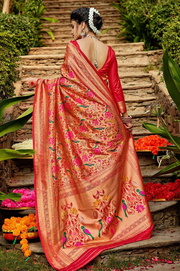 Shop Yellow Paithani Saree For Wedding And Festive and Party Rooprekha –  rooprekha