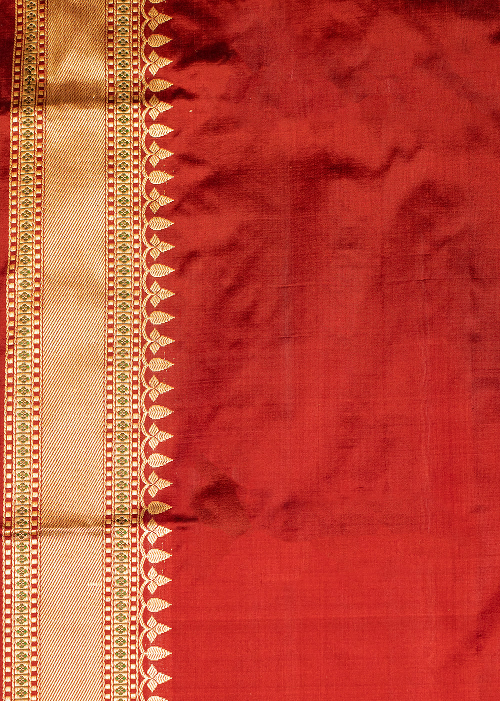 Buy MySilkLove Merlot Red Hand Woven Katan Pure Silk Saree Online