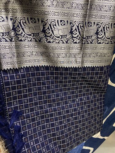 Buy MySilkLove Lynch Blue Kanjivaram Silk Saree Online