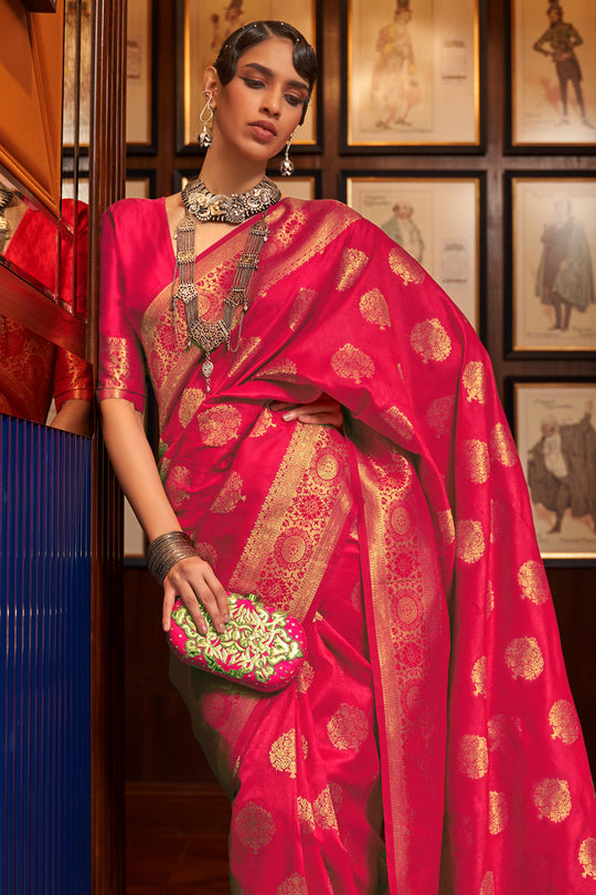 Hotsell Red Kanjivaram silk Saree.