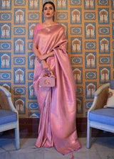 Contessa Purple Woven Kanjivaram Silk Saree