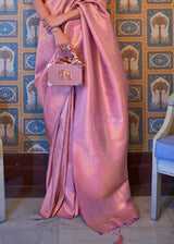 Contessa Purple Woven Kanjivaram Silk Saree