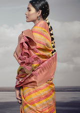 Multicolor Printed Designer Silk Saree
