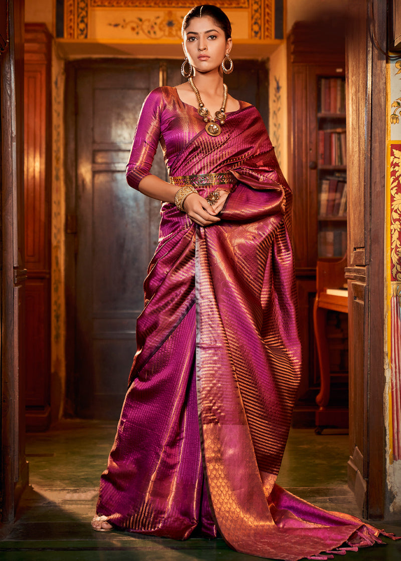 Pervas Women's Pure Soft Kanjivaram Silk Sarees Banarasi Silk Saree For  Wedding Latest Party Sari With Blouse Piece Kanchipuram Pattu Design Wear  Cotton 2023 Sadi New 2024 2023 (anjana) (Brown) : Amazon.in: Fashion