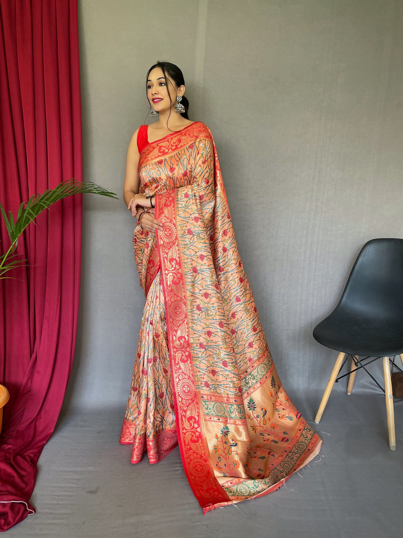 Kohinoor cotton printed saree Clearance