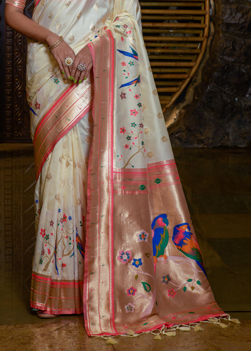 Buy Survir Trends Paithani Silk Saree With Running Blouse Online at Best  Prices in India - JioMart.