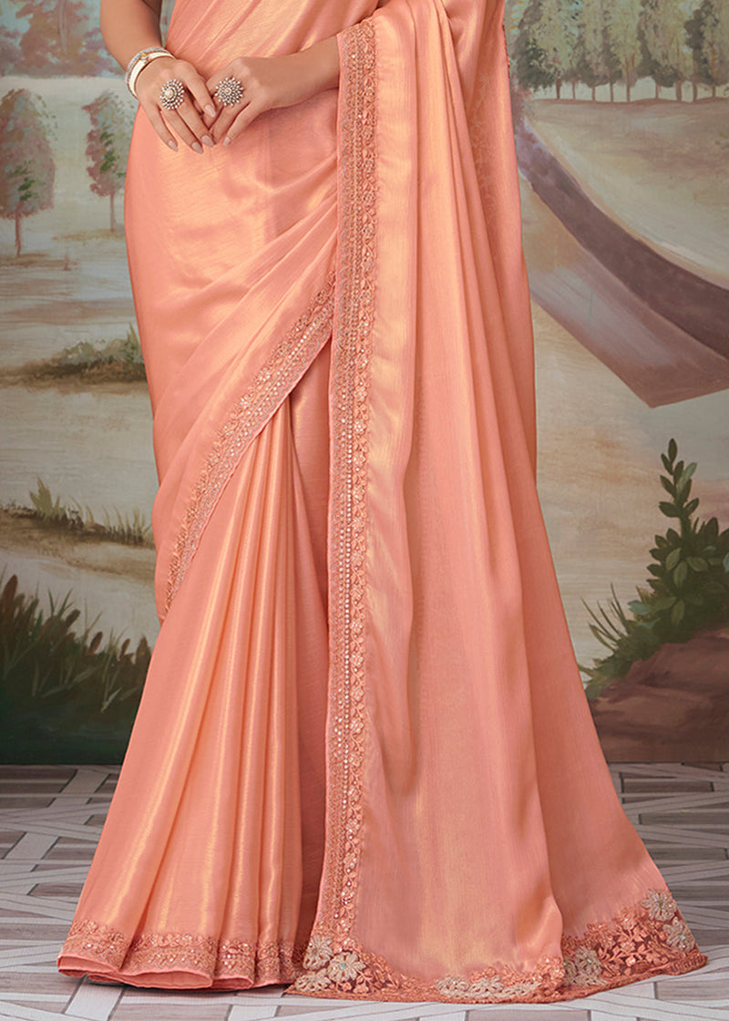 Embroidered, Embellished Bollywood Satin Blend Saree Price in India, Full  Specifications & Offers | DTashion.com