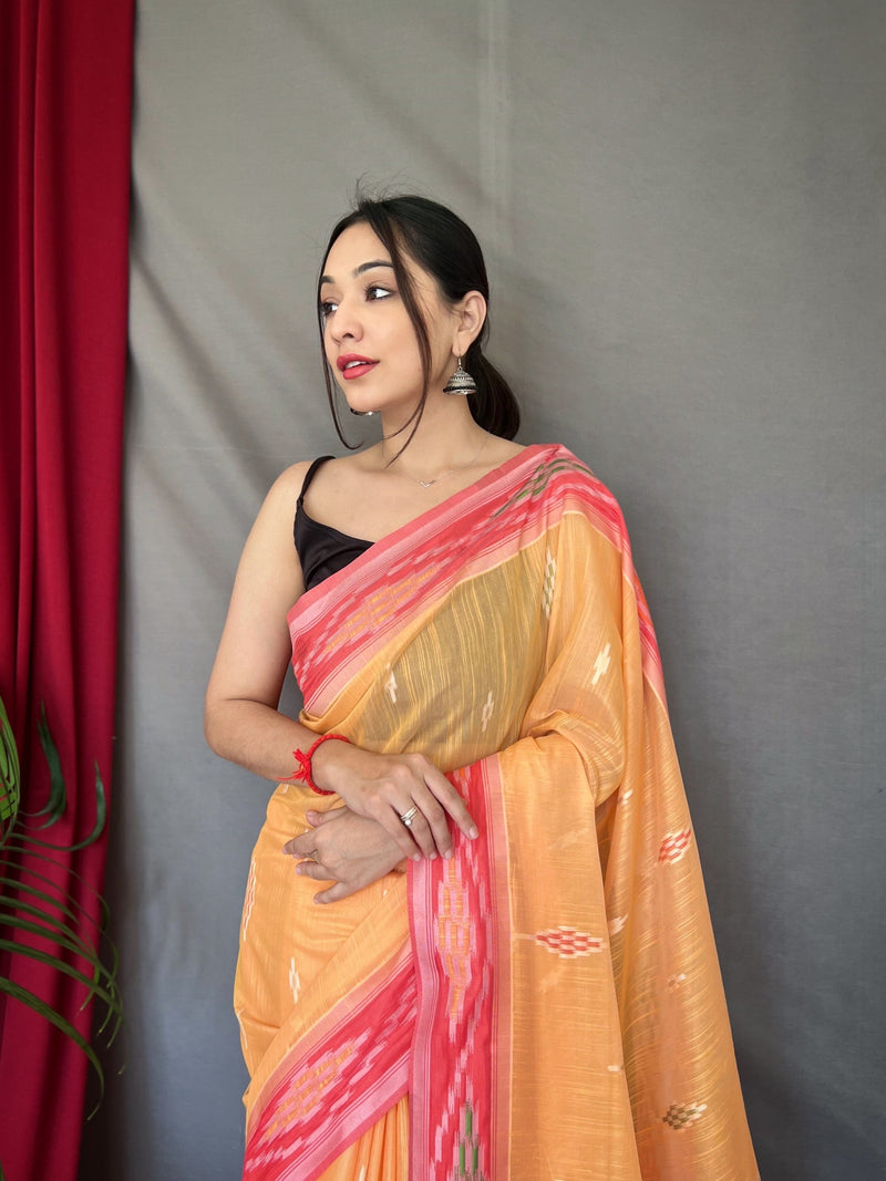 Buy Yellow Sarees for Women by KALAKARI INDIA Online | Ajio.com
