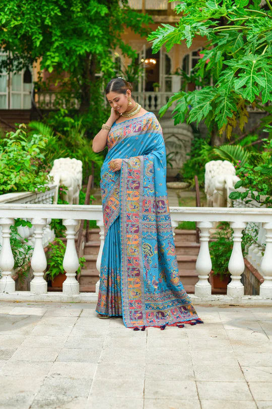 Rani Woven Banarasi Silk Saree