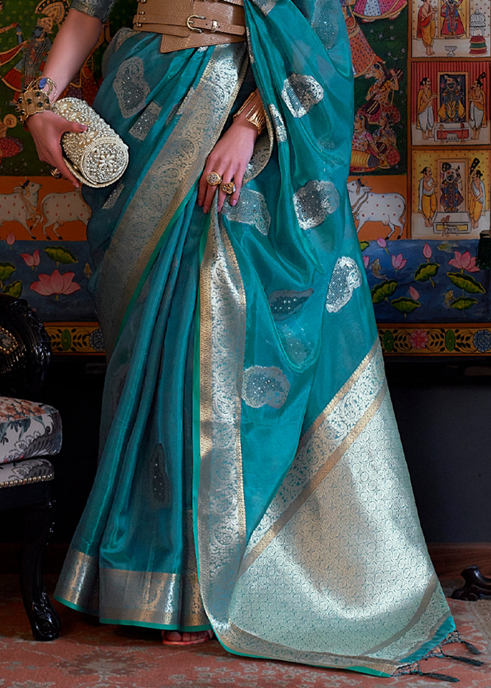 Organza silk saree price best sale