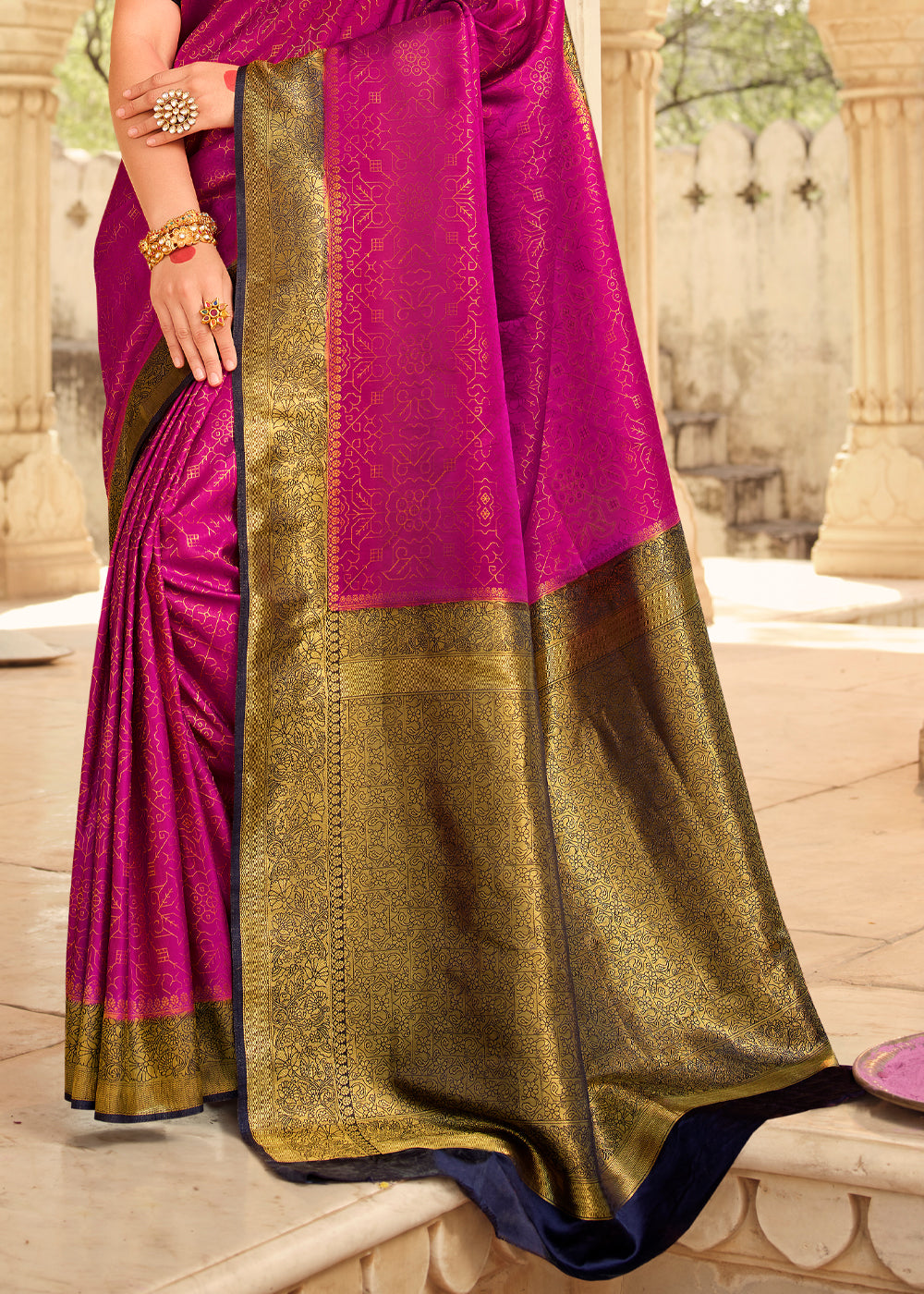 Buy MySilkLove Blush Purple Zari Woven Kanjivaram Saree Online