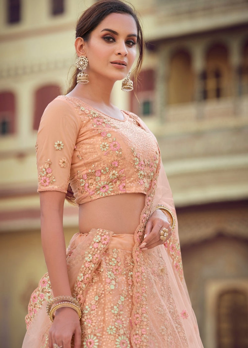 Bride Donned A Rouge Pink Tulle-Silk Lehenga, Paired It With Extravagant  Jewellery