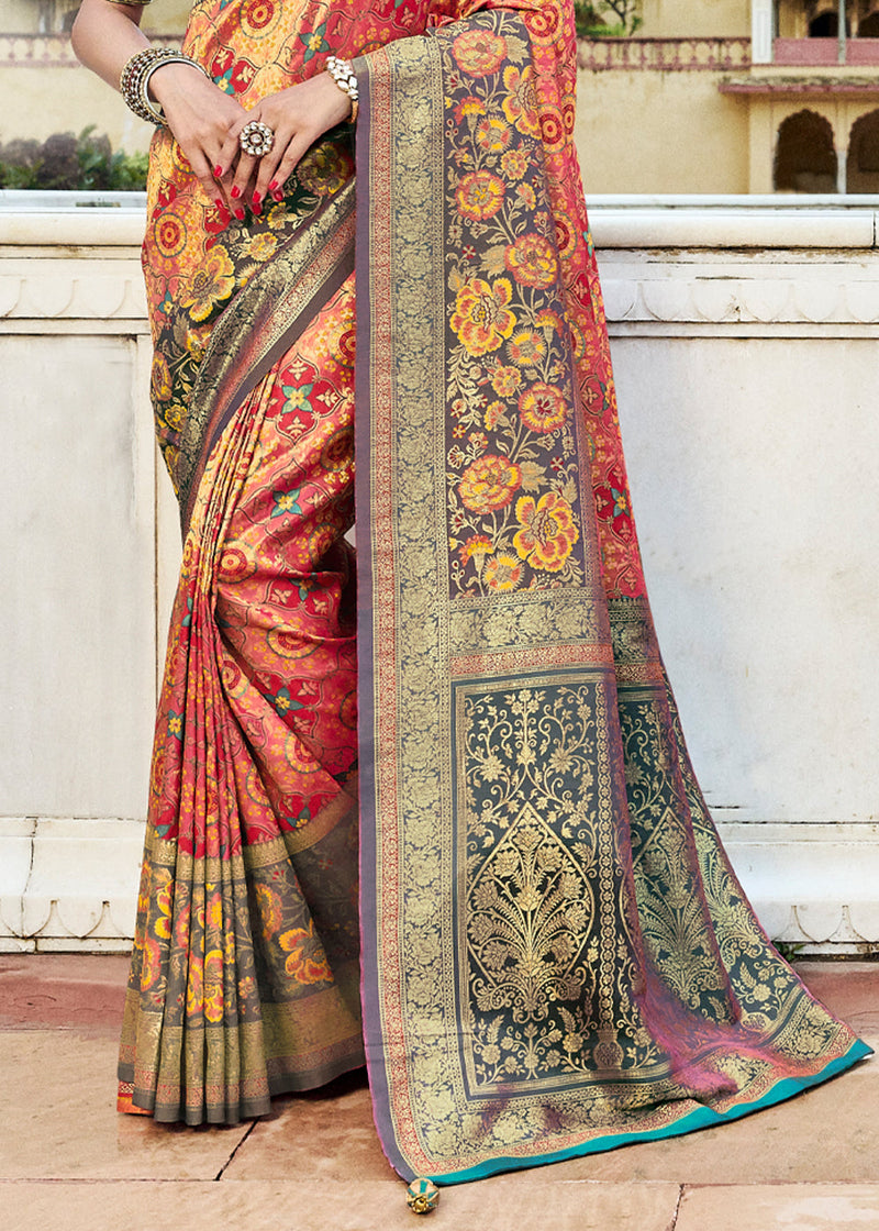 Handwoven Pure Banarasi Silk Saree #sarees #puresilksaree #handloom  #banarasisilksaree #handloomsarees | Instagram