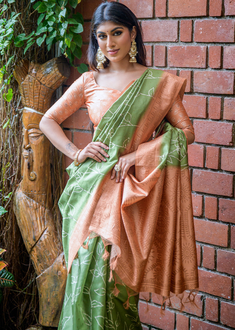 Cotton Silk Designer Beige Color Festive Wear Saree With Border Work