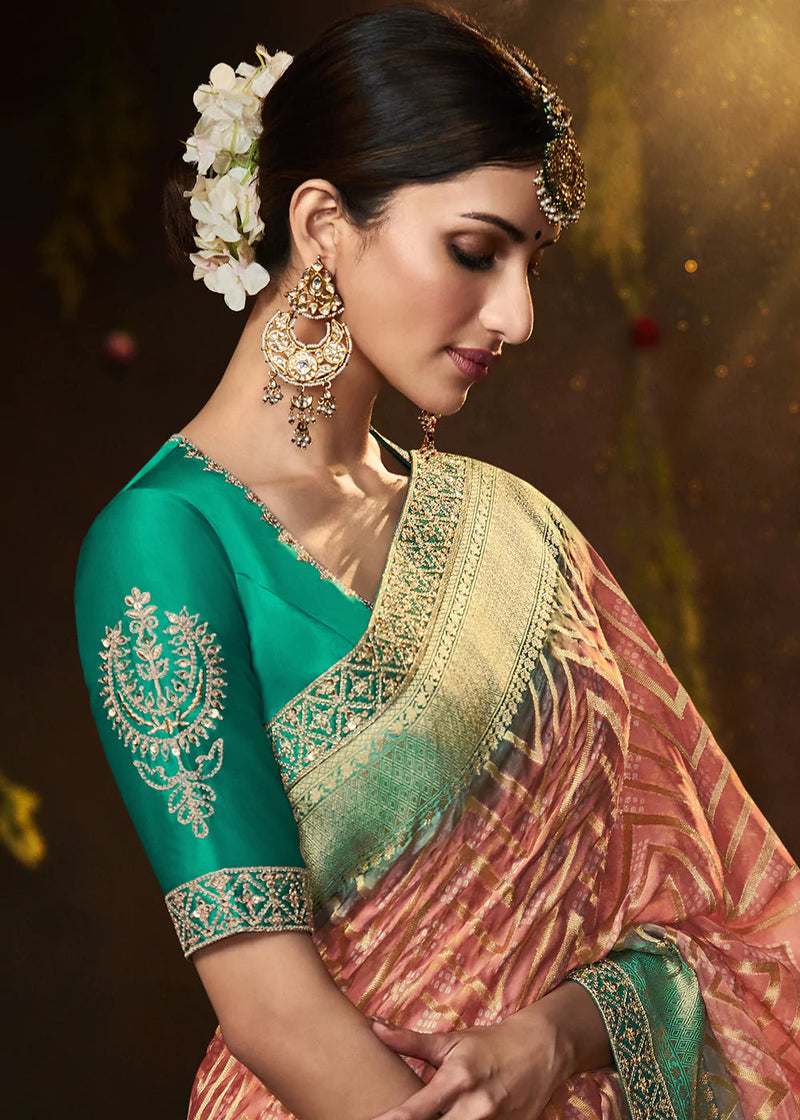 Saree Blouse Designs and South Indian Jewellery Designs - Satin and net  saree with with heavy designer blouse ... price 8900 Rs for a week ... 9500  Rs ... after that .